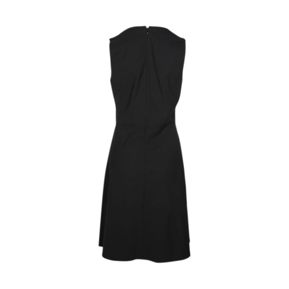 Theory Sleeveless Shift Dress in Black Wool